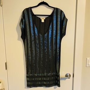Arden B shimmery shift dress